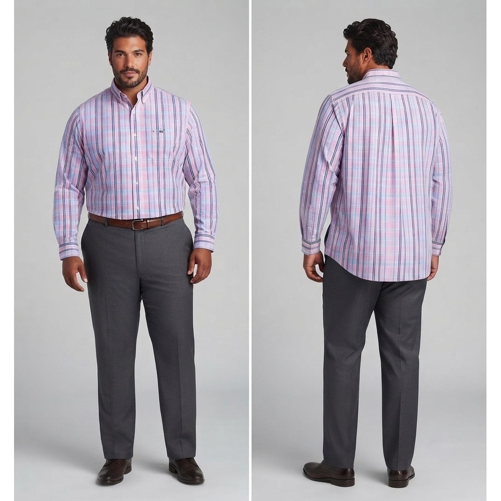 Vineyard Vines Mens 2XL Classic Fit Tucker Shirt Pink Blue Plaid Button Down